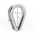 Anilha/sapatilho para cabo de aço 9,53mm - 3/8" inox VONDER - Imagem 3
