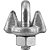 Clips para cabo de aço 1/4" - 6,35mm pesado VONDER PLUS - Imagem 6