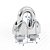 Clips para cabo de aço 5/16" - 7,94mm em aço inox VONDER - Imagem 2