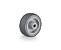 Roda 2" de borracha injetada cinza R 210 BP RODCAR - Imagem 1