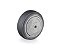 Roda 4" de borracha injetada cinza R 414 BPNC RODCAR - Imagem 1