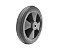 Roda 9" de borracha injetada cinza R 916 BPL RODCAR - Imagem 1