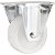 Rodízio fixo industrial leve 1" de nylon branco VONDER - Imagem 1