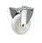 Rodízio fixo industrial leve 4" de nylon branco FLR 412 N RODCAR - Imagem 1