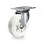 Rodízio giratório 5" de nylon branco GMR 52 NNN RODCAR - Imagem 1