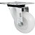 Rodízio giratório leve 3" de nylon branco GL 312 NT SCHIOPPA - Imagem 2