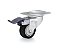 Rodízio giratório leve 3" de polipropileno preto com freio GLRON 312 PPC RODCAR - Imagem 1