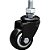 Rodízio giratório leve série black base espiga 1.5/8" roda preta 30 kgf COLSON - Imagem 1