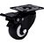 Rodízio giratório leve série black base placa 2" com freio roda preta 50 kgf GLPBF.210.BP.E COLSON - Imagem 1