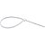 Abraçadeira de nylon branca 280mm x 3,6mm com 100 peças NOVE54 - Imagem 1