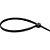Abraçadeira de nylon preta 200mm x 4,8mm com 20 peças VONDER - Imagem 1