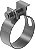 Abraçadeira tipo mangote 29mm - 32mm em aço carbono fita com 20mm de largura pacote com 10 peças 04202932 METALMATRIX - Imagem 1