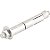 Chumbador CBV com prisioneiro e prolongador 1/4" x 90mm VONDER - 100 unidades - Imagem 1