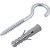 Gancho 5,5mm x 70,0mm com bucha de nylon 8mm G-8 VONDER - Imagem 1