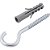 Gancho 5,5mm x 70,0mm com bucha de nylon 8mm G-8 VONDER - Imagem 3