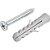 Parafuso autoatarraxante 6,3mm x 50,0mm cabeça chata phillips com bucha 10mm VONDER - Imagem 1
