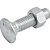 Parafuso francês zincado 1/2" x 2" com porca caixa com 50 peças VONDER - Imagem 1