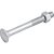 Parafuso francês zincado 1/2" x 4.1/2" com porca caixa com 25 peças VONDER - Imagem 1