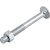 Parafuso francês zincado 1/2" x 4.1/2" com porca caixa com 25 peças VONDER - Imagem 4