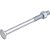 Parafuso francês zincado 1/2" x 6" com porca caixa com 25 peças VONDER - Imagem 1