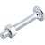 Parafuso francês zincado 1/4" x 1.3/4" com porca caixa com 200 peças VONDER - Imagem 4