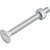 Parafuso francês zincado 1/4" x 2.1/4" com porca caixa com 200 peças VONDER - Imagem 1