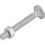 Parafuso francês zincado 3/16" x 1.1/2" com porca caixa com 500 peças VONDER - Imagem 3