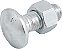 Parafuso francês zincado 3/8" x 1" com porca VONDER - Imagem 1