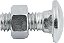 Parafuso francês zincado 3/8" x 1" com porca VONDER - Imagem 3