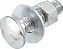 Parafuso francês zincado 3/8" x 1.1/2" com porca e arruela cartela com 2 conjuntos VONDER - Imagem 3