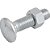 Parafuso francês zincado 3/8" x 1.1/2" com porca VONDER - Imagem 1