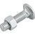 Parafuso francês zincado 3/8" x 1.1/2" com porca VONDER - Imagem 4