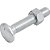 Parafuso francês zincado 3/8" x 2" com porca VONDER - Imagem 1