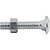 Parafuso francês zincado 3/8" x 2" com porca VONDER - Imagem 3