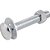 Parafuso francês zincado 3/8" x 2.1/2" com porca e arruela cartela com 2 conjuntos VONDER - Imagem 4