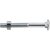 Parafuso francês zincado 3/8" x 3.1/2" com porca VONDER - Imagem 2