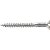 Parafuso madeira 3,8mm x 40mm cabeça chata zincado caixa com 200 peças VONDER - Imagem 1