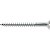 Parafuso madeira 4,8mm x 50mm cabeça chata zincado caixa com 200 peças VONDER - Imagem 1