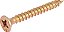 Parafuso madeira chipboard cabeça chata fenda cruzada/phillips 3,0mm x 25,0mm VONDER - Imagem 1