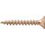 Parafuso madeira chipboard cabeça chata fenda cruzada/phillips 3,5mm x 25,0mm caixa com 500 peças VONDER - Imagem 2