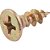 Parafuso madeira chipboard cabeça chata fenda cruzada/phillips 4,0mm x 12,0mm caixa com 500 peças VONDER - Imagem 1