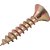 Parafuso madeira chipboard cabeça chata fenda cruzada/phillips 4,5mm x 25,0mm caixa com 500 peças VONDER - Imagem 3