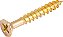 Parafuso madeira chipboard cabeça chata fenda cruzada/phillips 4,0mm x 30,0mm VONDER - Imagem 1