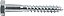 Parafuso sextavado rosca soberba 1/4" x 45mm cartela com 4 peças VONDER - Imagem 3