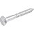 Parafuso sextavado rosca soberba 1/4" x 50mm cartela com 4 peças VONDER - Imagem 1