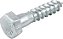 Parafuso sextavado rosca soberba 5/16" x 35mm cartela com 2 peças VONDER - Imagem 1