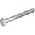 Parafuso sextavado rosca soberba 5/16" x 70mm cartela com 2 peças VONDER - Imagem 1