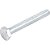 Parafuso sextavado zincado 1/4" x 2" UNC VONDER - Imagem 1