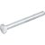 Parafuso sextavado zincado 1/4" x 2.1/2" UNC rosca total VONDER - Imagem 1