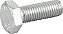 Parafuso sextavado zincado 10mm x 30mm MA rosca total VONDER - Imagem 1